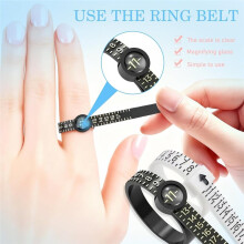 RingSizer Measuring Tool, for Loose Rings, Gauges with Finger Sizer Mandrel Kit Spacers for Jewelry Measuring Repairing