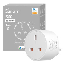 SONOFF S60TPG-M S60 Type G Matter Over WiFi Smart Power Meter Plug Energy Monitoring Smart Overcharge Protection