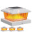 Solar Fence Post Cap Lights - High Brightness Flickering Flame LED Lighting for Posts White 1
