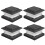 Solar Fence Post Cap Lights - High Brightness Flickering Flame LED Lighting for Posts Black 1