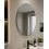 Frameless Oval Drilled Wall Glass Mirror 50x70Cm 1