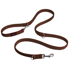 Halti Training Lead for Dogs | Size Large, Deep Walnut, 2m | No-Pull Double-Ended Dog Lead | Light