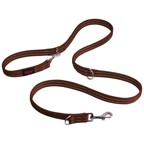 Halti Halti Training Lead for Dogs | Size Large, Deep Walnut, 2m | No-Pull Double-Ended Dog Lead | Light