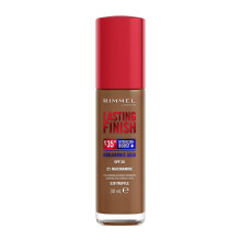 Rimmel Lasting Finish 35Hr Foundation 530 Truffle, Full Coverage, Hydrating, SPF20, Hyaluronic Acid, Vitamin E, 2% Niacinamide, All Day Wear, Vegan