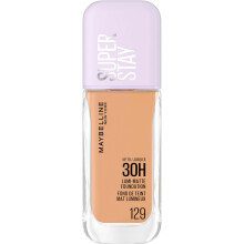 Maybelline Foundation Super Stay Lumi-Matte Up To 30H Wear Vegan* Shade 129 | With Amino Acids, Niacinamide, Vitamin E, Medium-Full Coverage