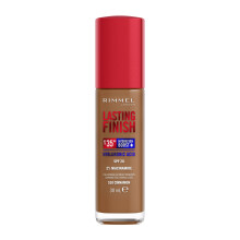 Rimmel Lasting Finish 35Hr Foundation 510 Cinnamon, Full Coverage, Hydrating, SPF20, Hyaluronic Acid, Vitamin E, 2% Niacinamide, All Day Wear, Vegan