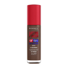 Rimmel Lasting Finish 35Hr Foundation 610 Tiramisu, Full Coverage, Hydrating, SPF20, Hyaluronic Acid, Vitamin E, 2% Niacinamide, All Day Wear, Vegan