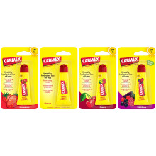 Carmex Lip Balm Tube Set | Classic, Cherry, Strawberry & Mint | Soothes and Repairs Dry