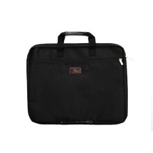 (Black)A4 Wasserdicht Leinwand Dokument Organizer mit Reißverschluss für Büro und Gebrauch Klassenzimmer