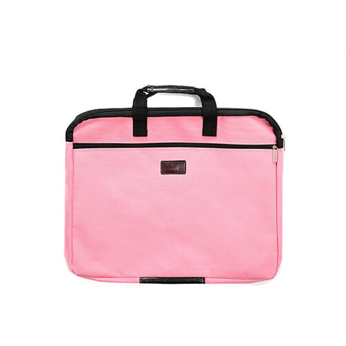 (Yellow)A4 Waterproof Canvas Document Organizer With Zipper For Office And Use Classroom 2