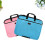 (Black)A4 Waterproof Canvas Document Organizer With Zipper For Office And Classroom Use 9