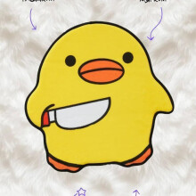 (Duck,80x80cm)Durable Polyester Animal Rug With Duck Goose And Cat Prints For Room Living