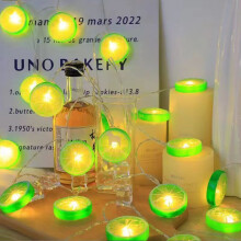 (Green, 3M 20Lights) Fruit Decor Led String Lights With Pvc Material For Holiday And Outdoor Lighting Event