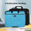 (Deep Blue)A4 Waterproof Canvas Document Organizer With Zipper For Office And Use Classroom 10