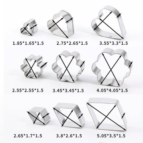 24pcs Baking Cookie Molds Stainless Steel For Irregular And Geometric Shape Cookies 2