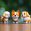 Puppy Small Pvc Figures Pack For Visual Stimulation Interactive Play And 3