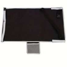 (79x44CMBlack) Childrens Lightweight Travel Seat Extender With Logo For Comfort Airplane Journey