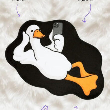 (Goose,40x60cm)Durable Polyester Animal Rug With Duck Goose And Cat Prints For Room Living