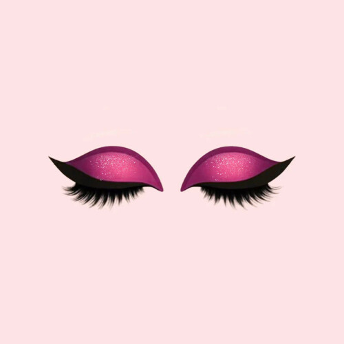 (Pink)Eye Makeup Patch With Polyester Fabric For Hasslefree Lash Styling Daily For