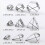 24pcs Baking Cookie Molds Stainless Steel For Irregular And Geometric Shape Cookies 4