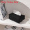 (Black)Casual Polka Dot Tissue Box With Multifunctional Design For Home And Storage Office 1