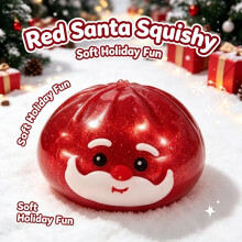 (Santa) Stress Toys Christmas With Simulated Steamed Bun Steamer Shapes For Gift