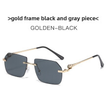 (Black Gray)Leopard Pattern Fashion Sunglasses With Pc Lenses For Driving Outdoor Activities