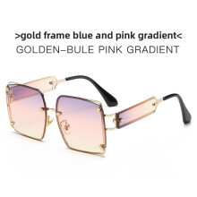 (Style D)Óculos de sol designer armação de metal com proteção UV para declaração de moda de viagem