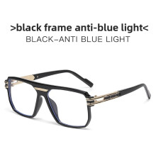 (Black Transparent)Classic Square Sunglasses For Men With Uv400 Antiultraviolet Coating Outdoor For