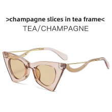 (Style 8)Contemporary Polygon Sunglasses With Uv400 For Casual Outings And Events Evening