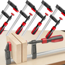 4-Pack 300mm Woodworking Bar Clamps, Quick-Release F-Style Clamps with 600 lbs Clamping Force for DIY, Wood & Metal Projects