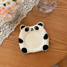 (Panda) Panda Seal Plush Bear Cat Frog Sealion Desk Mat With Insulating Surface For Hot Protection Beverage