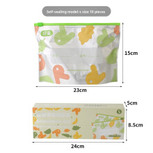(S) Foil Aluminum Food Storage Bags With Microbial Resistance And Seal Lock For Management Food Kitchen