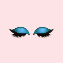 (Blue)Augen Make-up Patch mit Polyester Stoff für problemloses Wimpernstyling für den täglichen Gebrauch