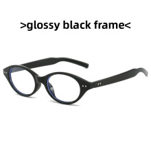 (Black)GM transparente Katzenbrille mit Blaulichtfilter leichtes Stück ideales Gestell
