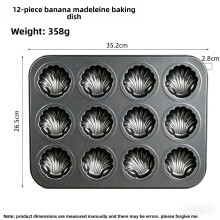 (9 Line Madeline )Mini moule à gâteau antiadhésif avec acier au carbone pour four cuisson et friandises de fête