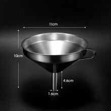 (11cm)Entonnoir à huile grande capacité en acier inoxydable avec filtre pour cuisine et utilisation domestique bar