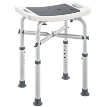 44-51.5cm Aluminium Frame Shower/Bath Stool - Grey