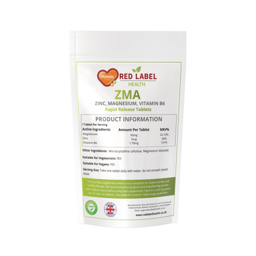 ZMA Zinc Magnesium Vitamin B6 365 Tablets Testosterone Boost Sleep 1