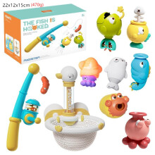 (8Piece)Giocattoli da Pesca Magnetici Oceanici per Bambini con Disegno Pesce Granchio per Gioco Sviluppo