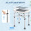 44-51.5cm Aluminium Frame Shower/Bath Stool - Grey 8