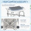 44-51.5cm Aluminium Frame Shower/Bath Stool - Grey 6