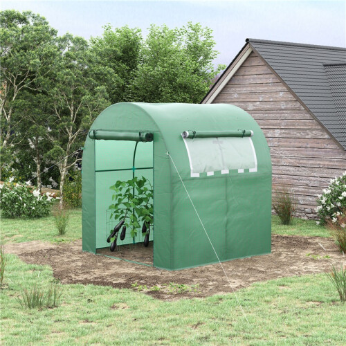 Walk-in Polytunnel Greenhouse 1.8x1.8x2m 1