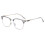 (Silver Black Frame)Retro Square Frame Blue Light Glasses With Antireflective Coating Business For 7