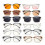 (Leopard )Retro Square Frame Blue Light Glasses With Antireflective Coating Business For 2