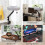 Cat Desk Bed, Cat Hammock 360 Rotatable Adjustable for Window, Table, Work, Grey 8
