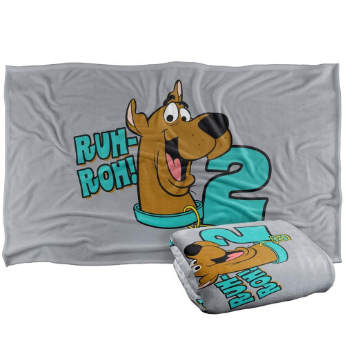 Scooby Doo (147cm x 91cm, Multicoloured) Scooby Doo Ruh Roh! I'm 2 Soft Touch Blanket 1
