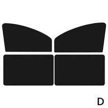 (one size, 4 piece set) 4x Magnetic Car Window Sun Shade Screen UV Visor Protector Sunshade B1Z0