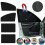 (one size, 4 piece set) 4x Magnetic Car Window Sun Shade Screen UV Visor Protector Sunshade B1Z0 2