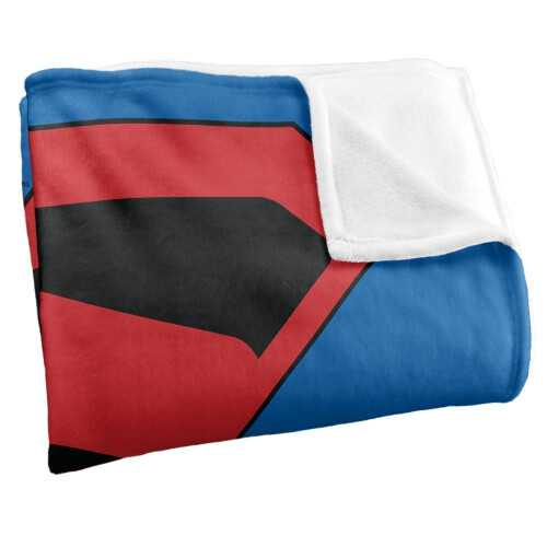 Superman (152cm x 127cm, Multicoloured) Superman 1996 Shield Blanket 2